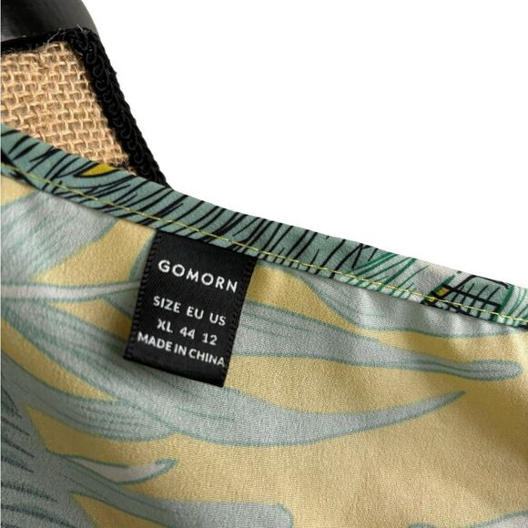 SHEIN Green Tropical Print Cami Top Size XL 10 359 - Picture 5 of 7